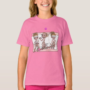 Los chicas I aman la camiseta del tenis - tenis