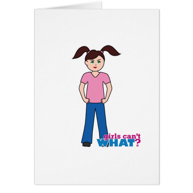  ¿Los Chicas no pueden qué? Chica (Frente)