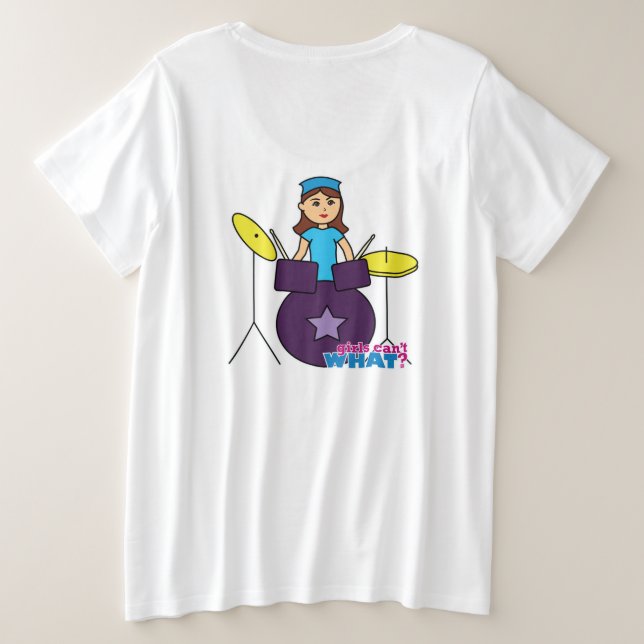 ¿Los Chicas no pueden qué? Diseño personalizado Co (Reverso del diseño)