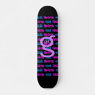 ¡Los chicas también patinan! - Patineta negra -(ro