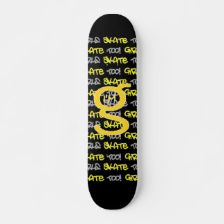 ¡Los chicas también patinan! - Skateboard negro - 