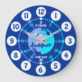 Los chicos aprenden a decir la hora reloj de tibur