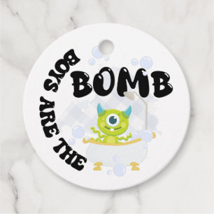 Los chicos son la etiqueta de favor de la bomba, l