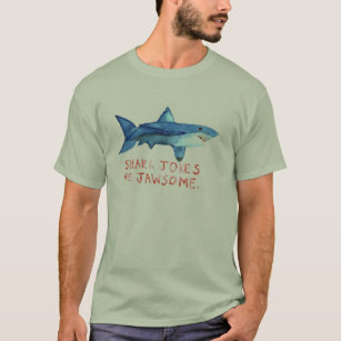 Los chistes del tiburón son camisa para hombre de