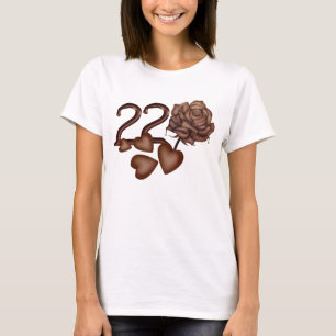 Los chocolates subiós y numeran 22 camisetas del