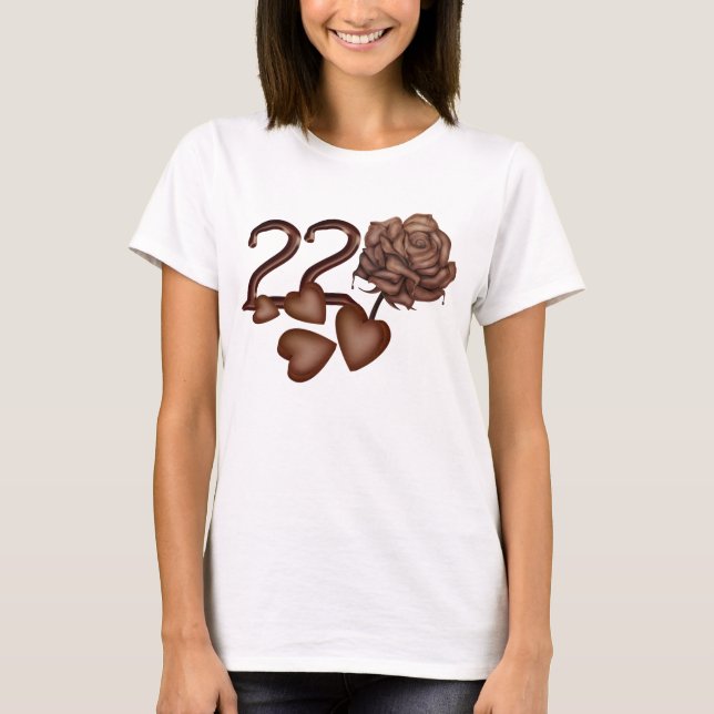 Los chocolates subiós y numeran 22 camisetas del (Anverso)