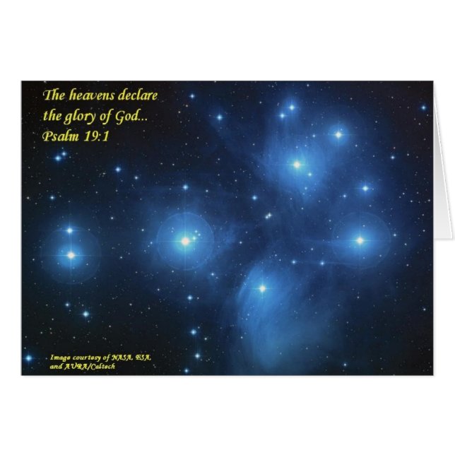 Los cielos declaran la gloria de dios (Anverso (Horizontal))