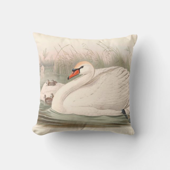 Los cisnes de almohada simbolizan el amor (Anverso)