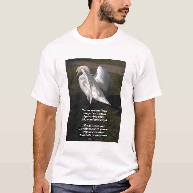 Los Cisnes De Poema De Camisetas Son Majestuosos P (Anverso)