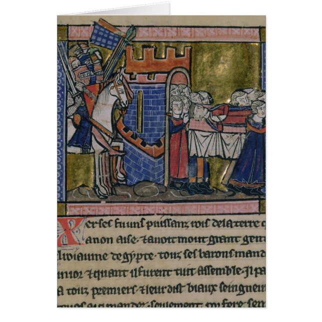 Los ciudadanos de Edessa pagan a homenaje a (Frente)