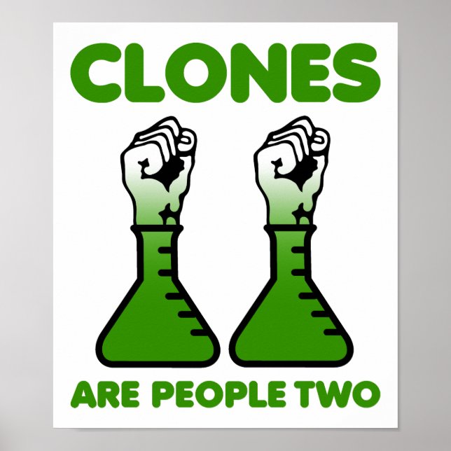 Los Clones Son Personas Dos Posters Divertidos (Frente)