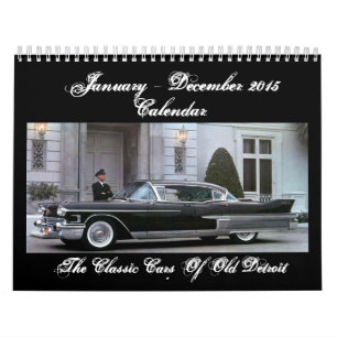 Los coches clásicos del calendario viejo de