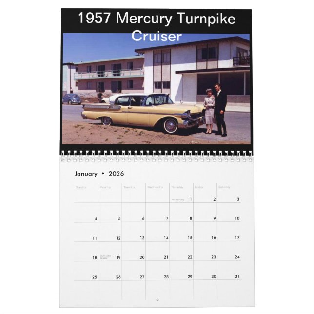 Los coches clásicos del calendario viejo de (Jan 2026)