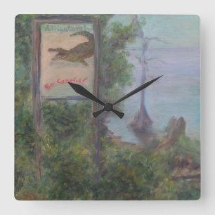 ¡LOS COCODRILOS TENGAN CUIDADOS! Reloj de pared