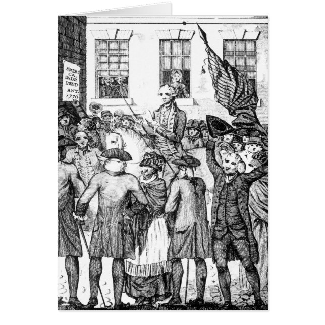 Los colonos americanos se declararon (Frente)