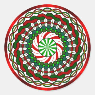 Los colores de la pegatina navideña