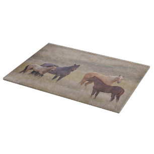 Los colores de la tabla de cortar del caballo de