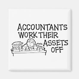 Los Contables Trabajan Sus Activos Fuera De Imán