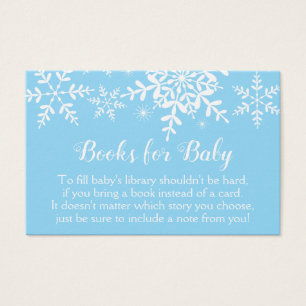 Los copos de nieve de Baby Shower en invierno azul