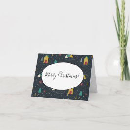 Los copos de nieve de la noche del invierno aterri