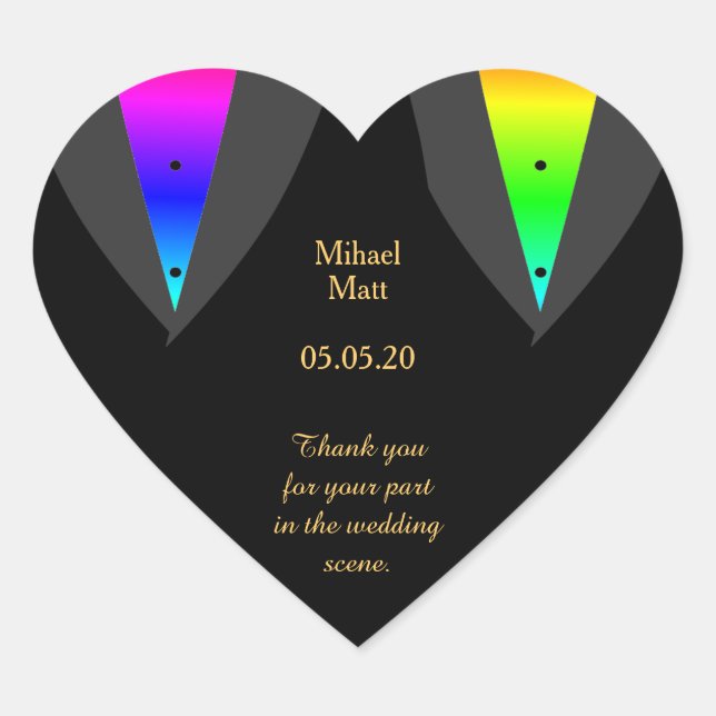 Los corazones brillan con Pegatina del corazón de  (Anverso)