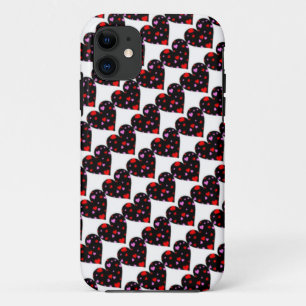Los corazones coloridos aman al funda