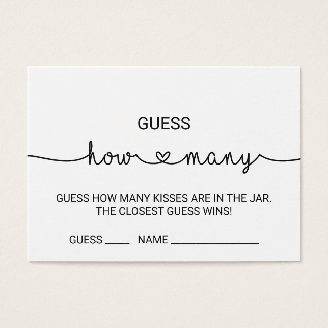 Los corazones de amor adivinan cuántas tarjetas de (Frente)