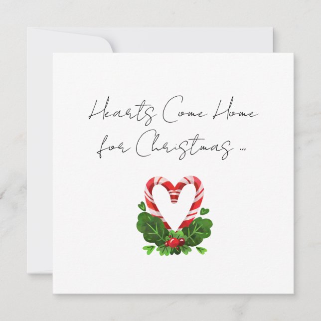 Los Corazones Llegan A Casa Para Los Navidades Can (Anverso)