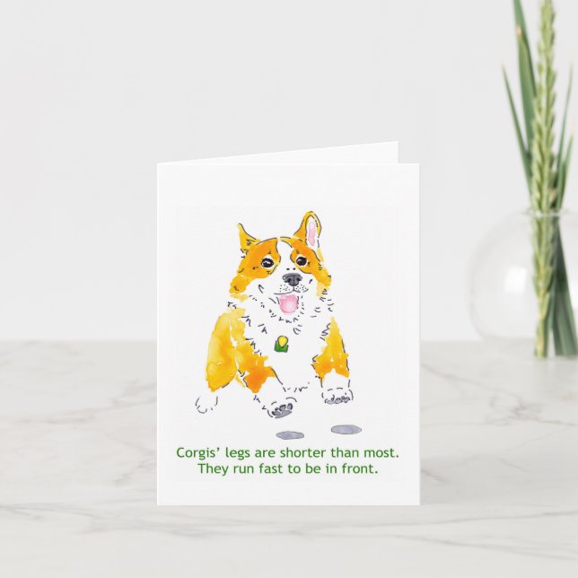 Los Corgis corren la tarjeta rápida (Anverso)