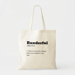 Los corredores entregan la bolsa de tote de defini