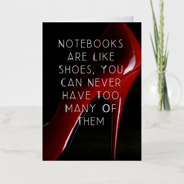 Los cuadernos Red Heels son como zapatos (Anverso)