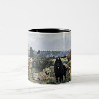 Los cuatro belgas 11oz. Taza de café