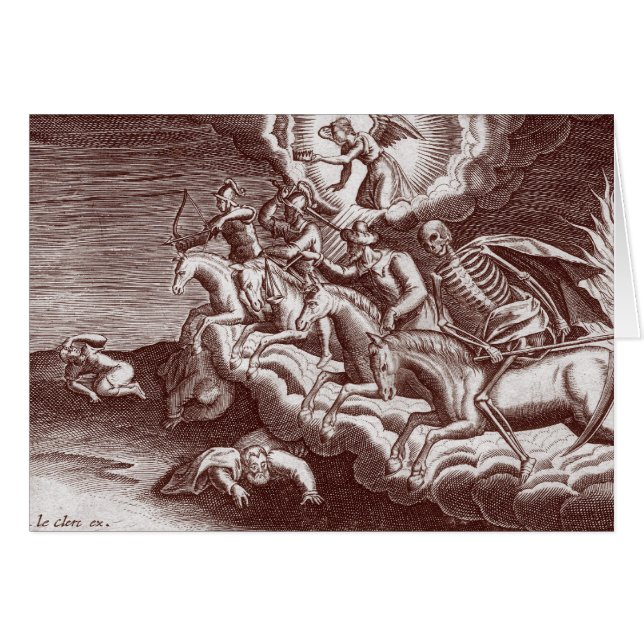 Los cuatro jinetes de la apocalipsis - tarjeta (Anverso (Horizontal))
