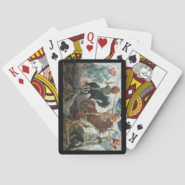 Los cuatro jinetes de las cartas de juego del Apoc (Reverso)