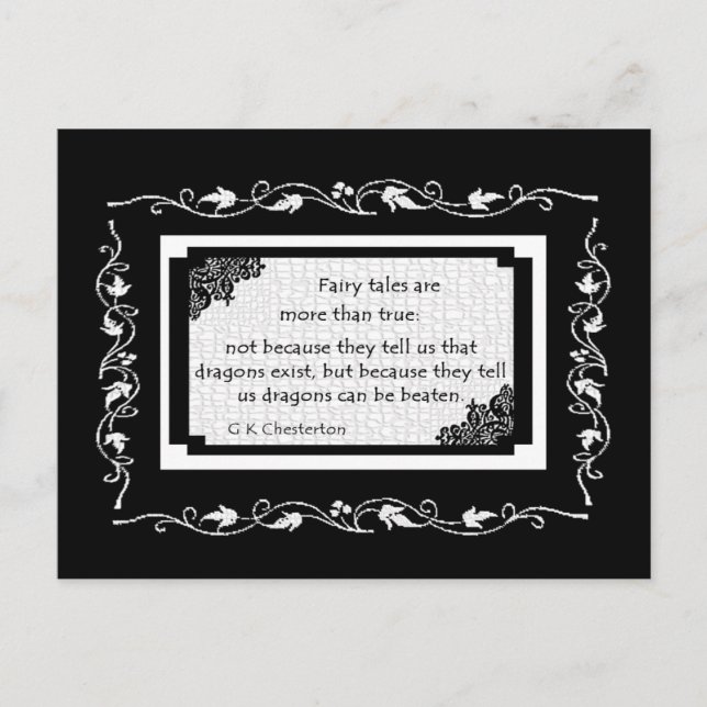 Los Cuentos De Hadas Son... Postal (Anverso)