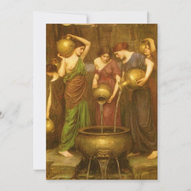 Los Danaides de John William Waterhouse (Anverso)