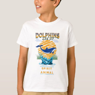 Los delfines son mi animal espiritual Camiseta