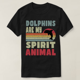 Los delfines son mi camiseta animal espiritual