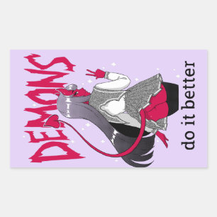 los demonios lo hacen mejor hoja de pegatinas