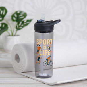 Los deportes son vida - Botella de agua motivadora