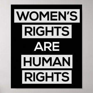 Los derechos de la mujer son posters de los derech