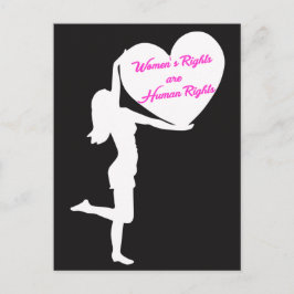 Los derechos de la mujer son una tarjeta postal de