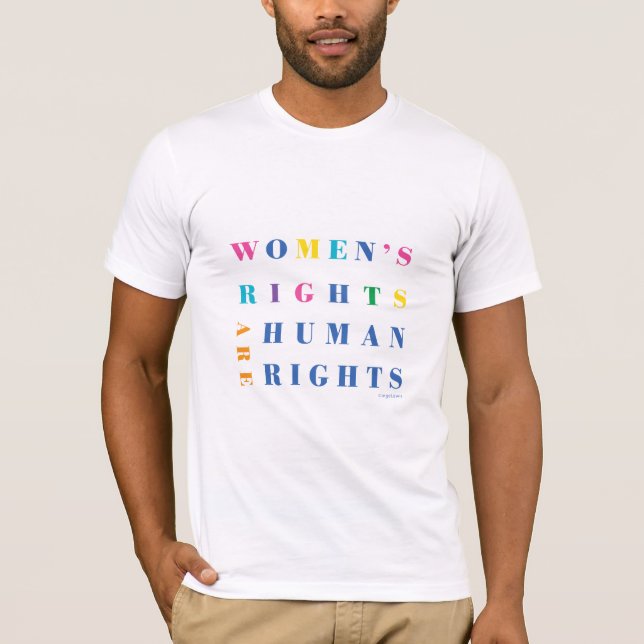 Los derechos de las mujeres son camisetas de derec (Anverso)