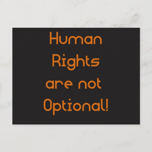 Los derechos humanos no son una postal opcional (Anverso)