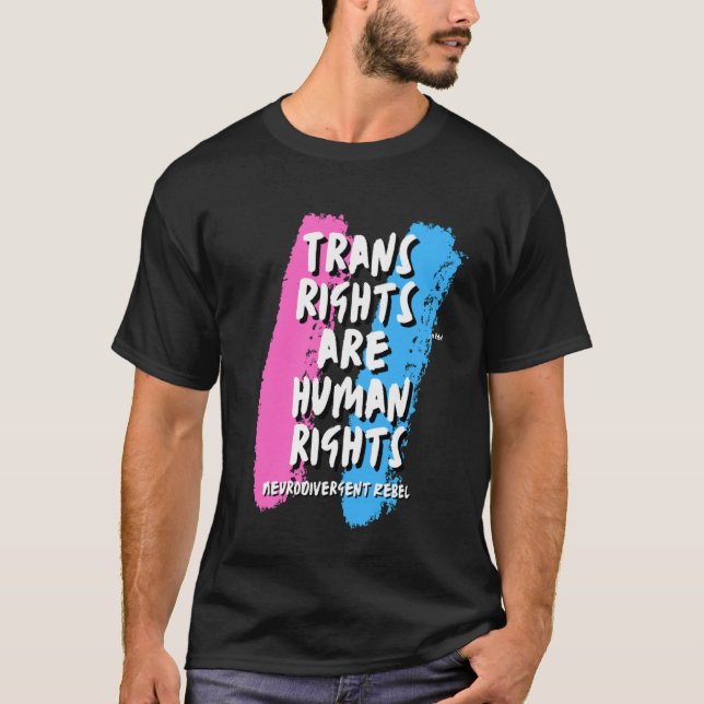 Los derechos transexuales son una camiseta de dere (Anverso)