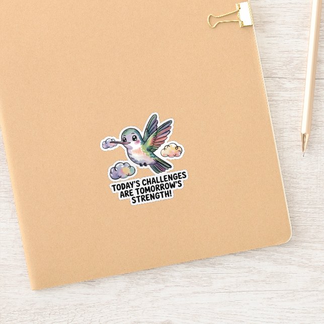 Los desafíos de hoy son el Pegatina de fuerza del  (Cuaderno)