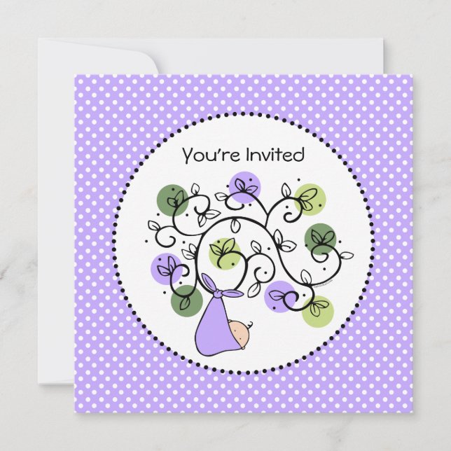 Los Deseos Hacen Verdadera Invitación Baby Shower (Anverso)