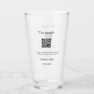 Los detalles del sitio web del boda scan QR añaden