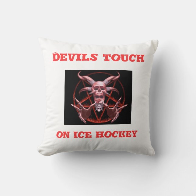 Los DIABLOS tocan en la almohada del hockey sobre (Anverso)