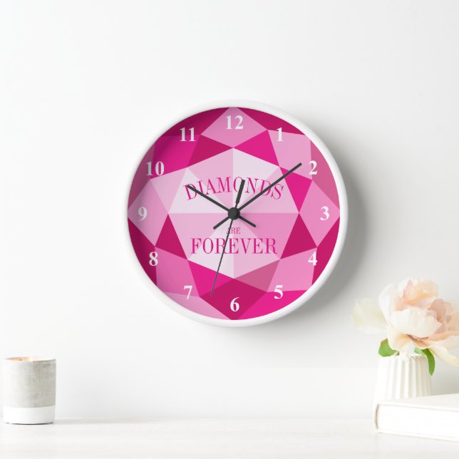 Los diamantes son para siempre un reloj de pared d (Hogar)